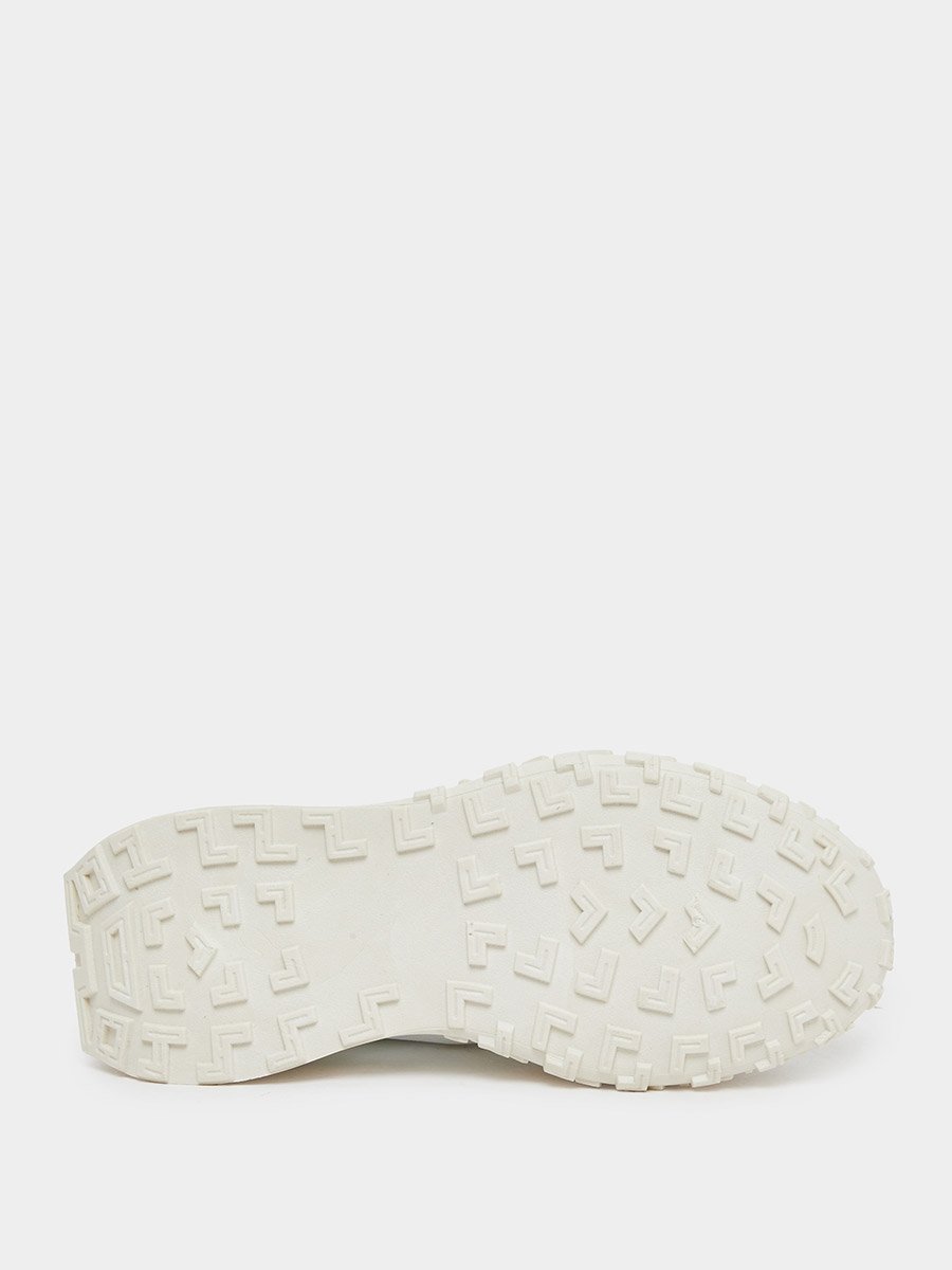 Mesh Insert Panelled Lace Up Sneakers