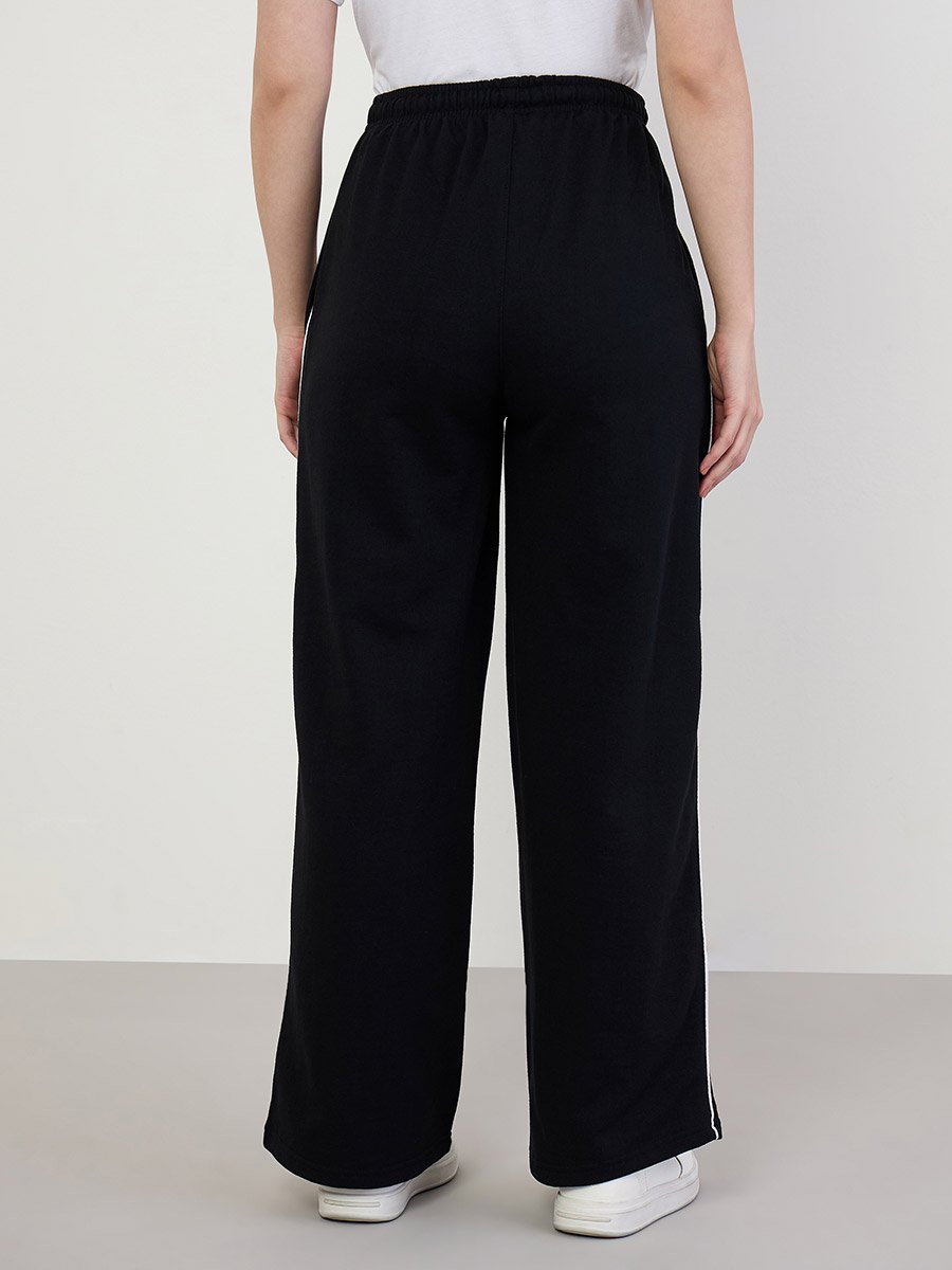 Women Wide Leg Cotton Joggers