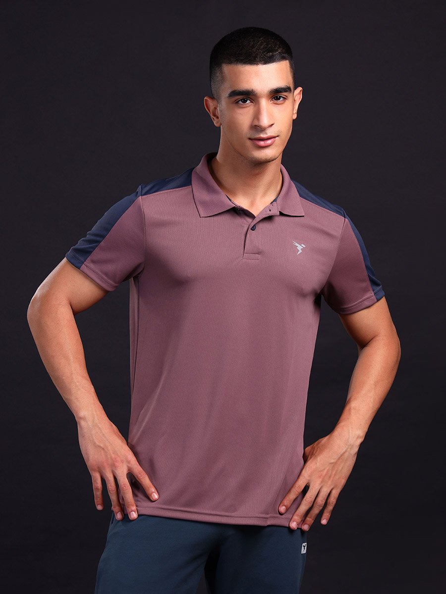 Men Color Block Relaxed Fit Polo