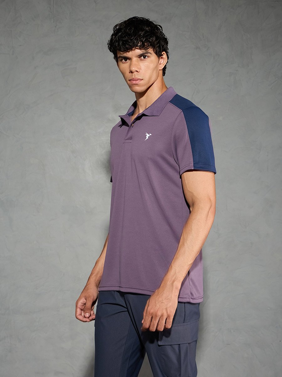 Men Color Block Relaxed Fit Polo
