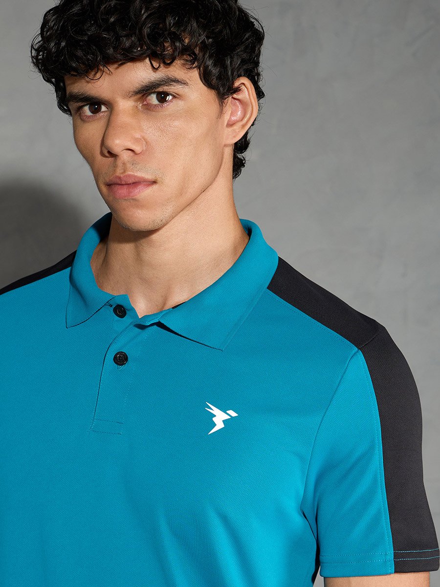 Men Color Block Relaxed Fit Polo