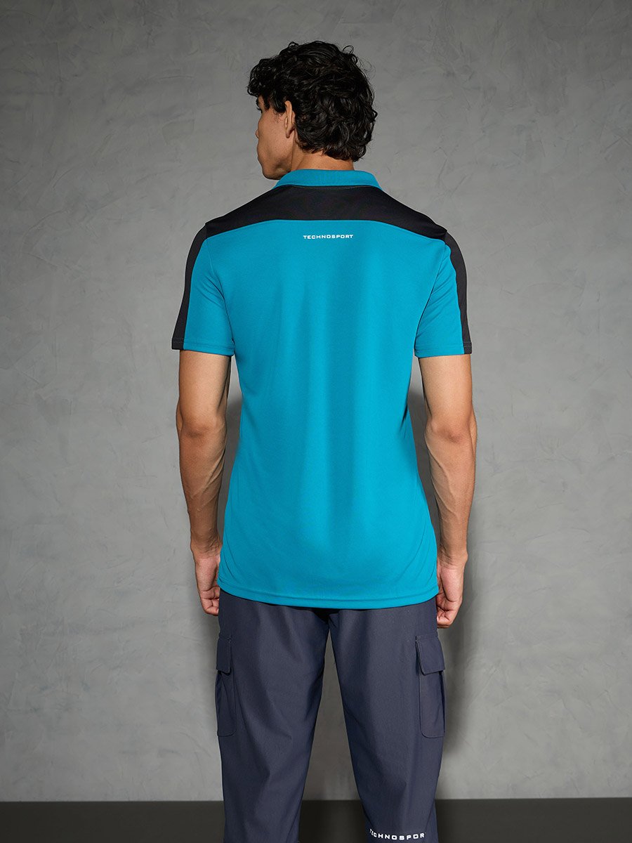 Men Color Block Relaxed Fit Polo