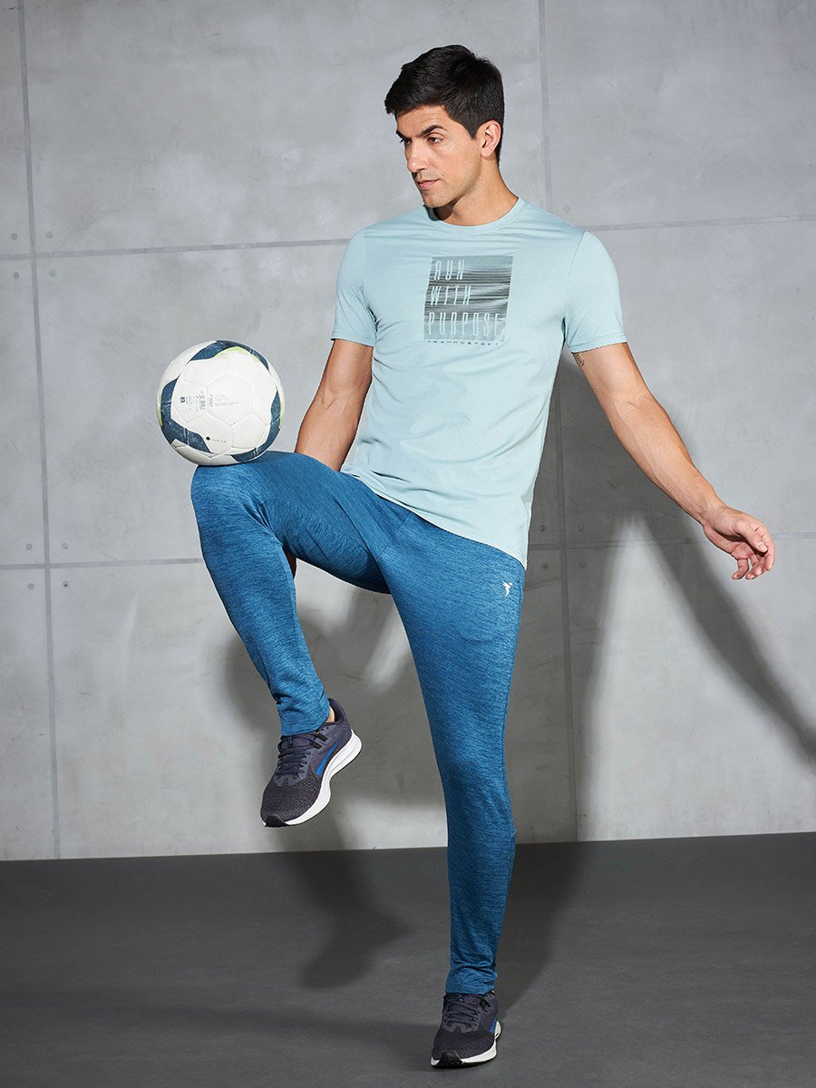 Men Printed Slim Fit Crew Neck T-Shirt