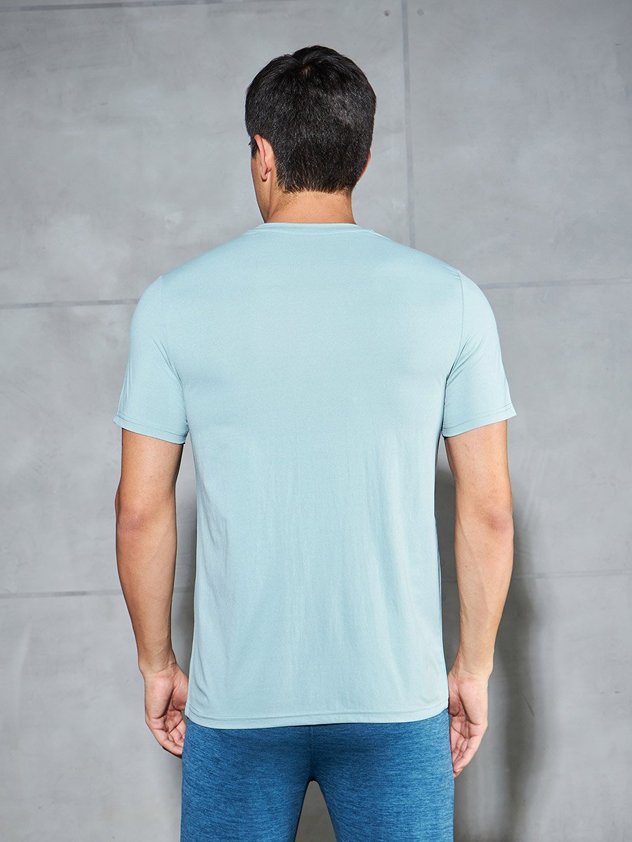 Men Printed Slim Fit Crew Neck T-Shirt