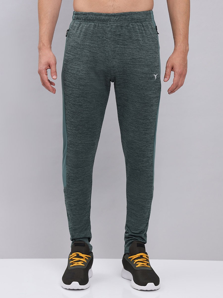 Men Melange Slim Fit Track Pants