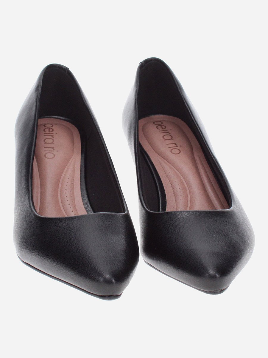 Solid Low Heel Pointed Toe Shoes