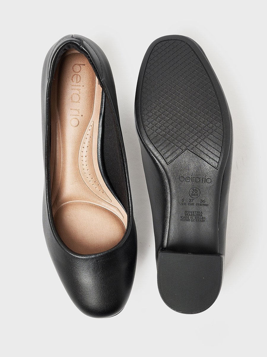 Solid Block Heel Shoes