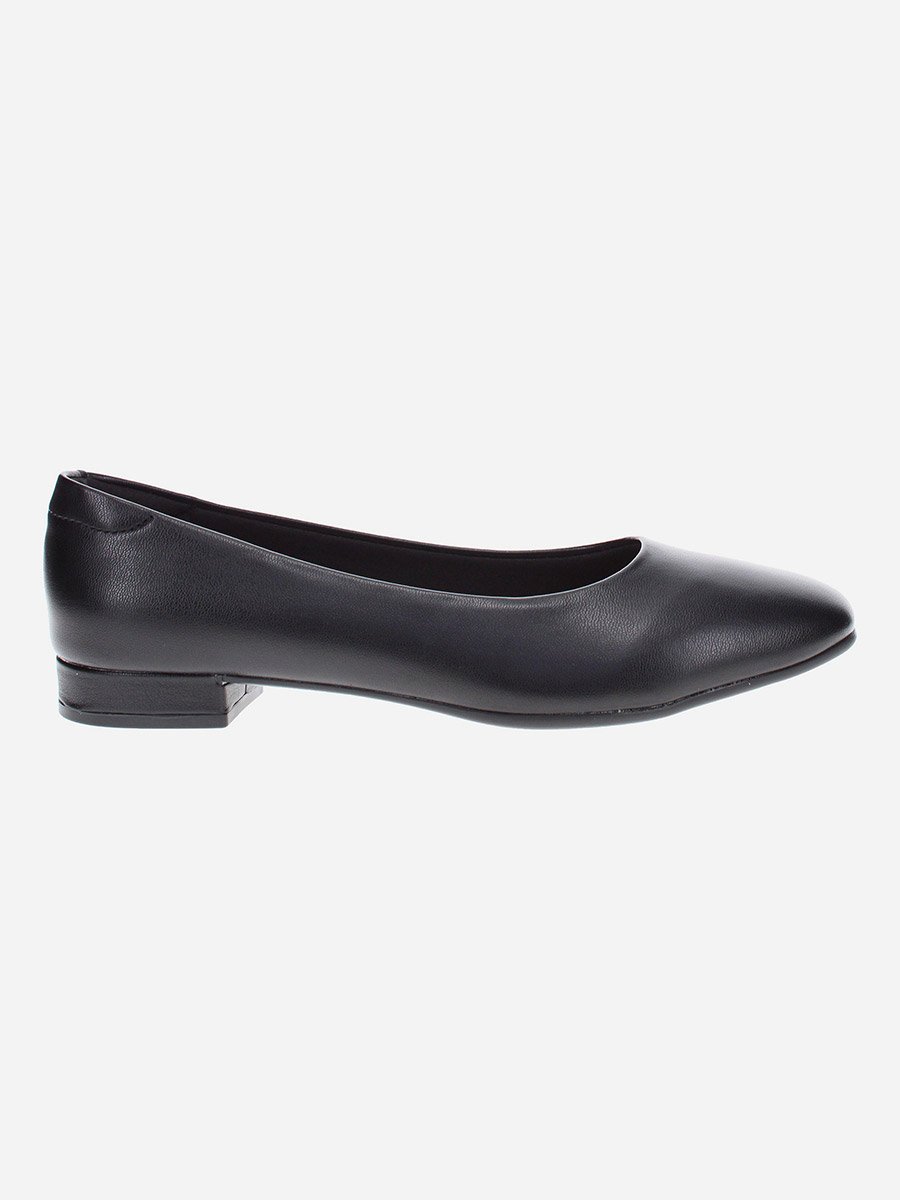 Solid Square Toe Block Heel Shoes