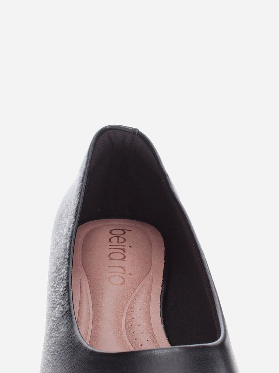 Solid Square Toe Block Heel Shoes
