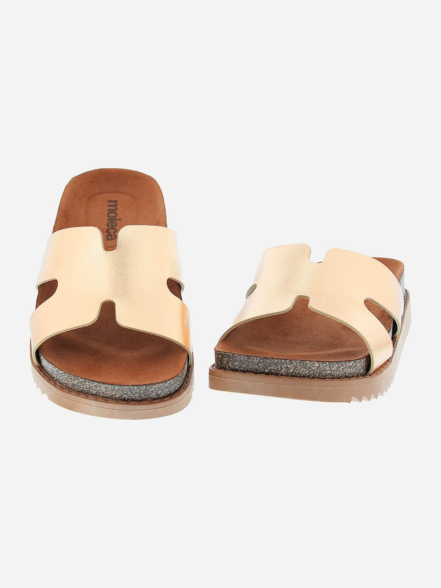 Solid Slip-On Flat Sandals