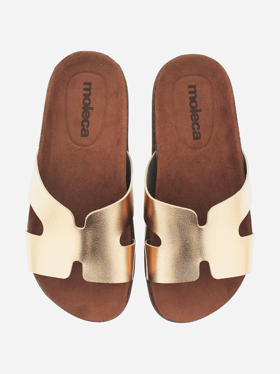 Solid Slip-On Flat Sandals