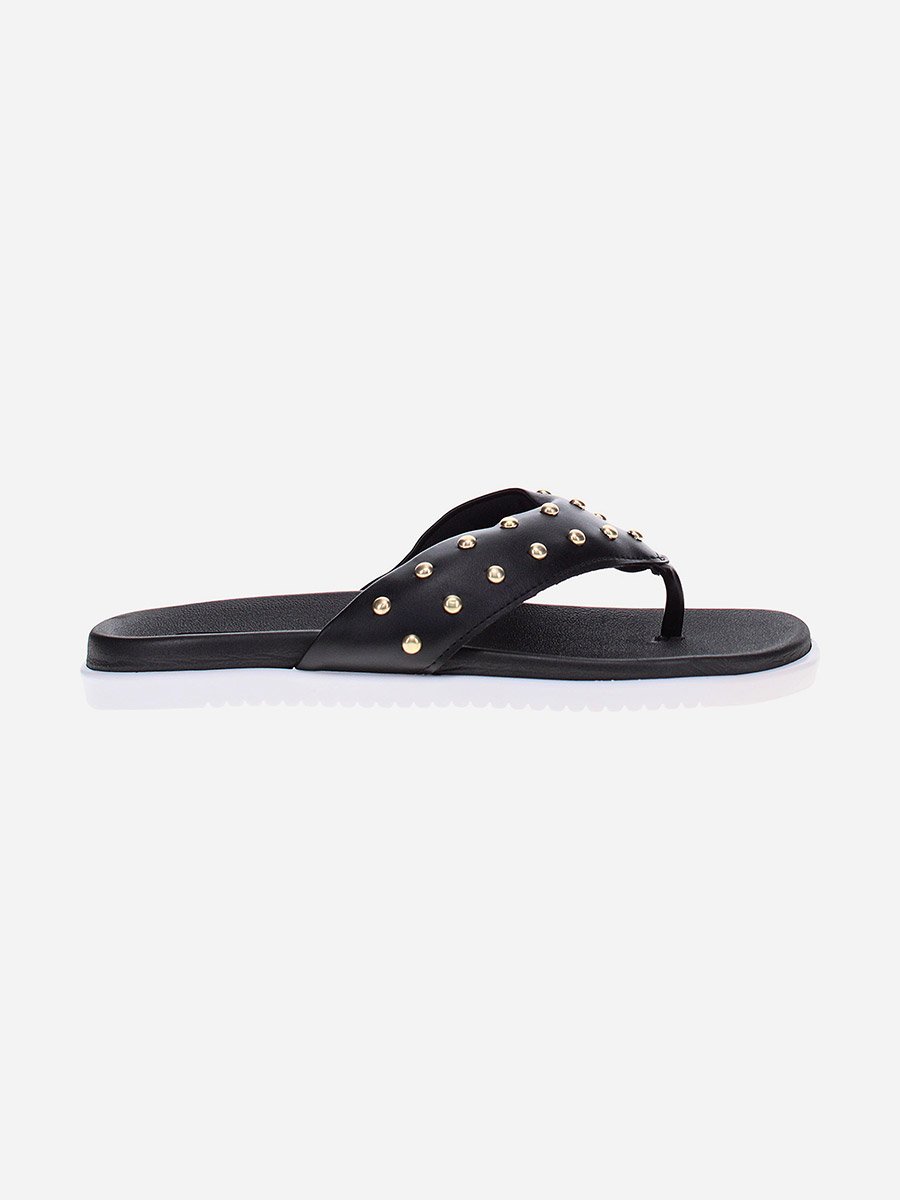 Embellished Thong Flat Sandals