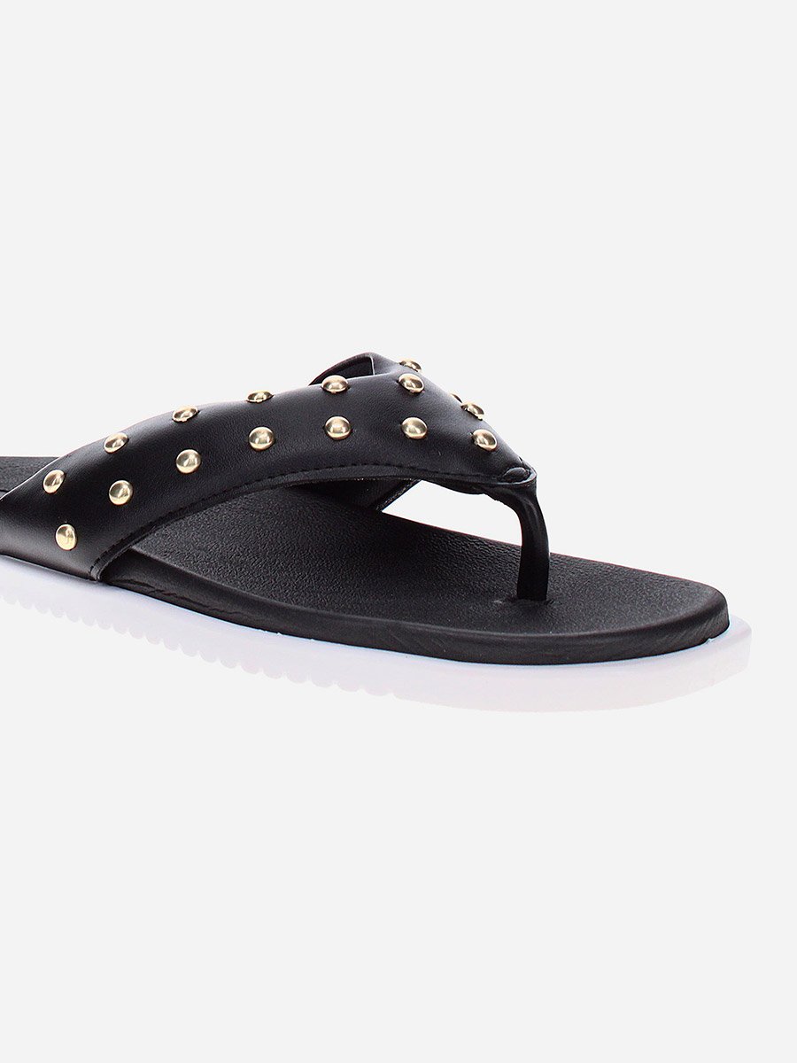 Embellished Thong Flat Sandals