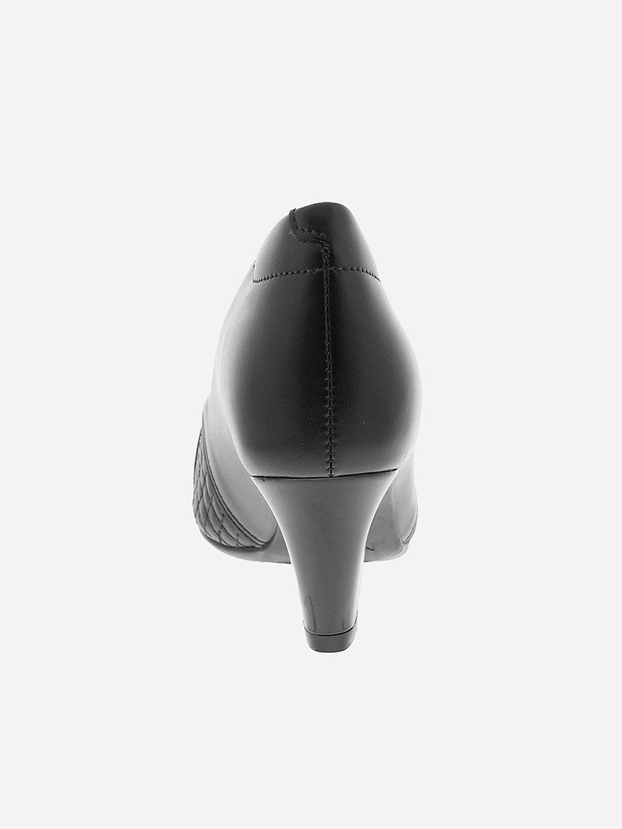 Solid Slip-On Block Heel Shoes