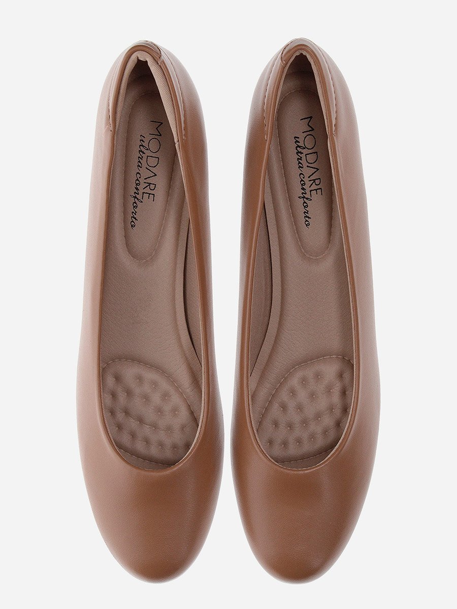 Solid Slip-On Wedge Heel Shoes