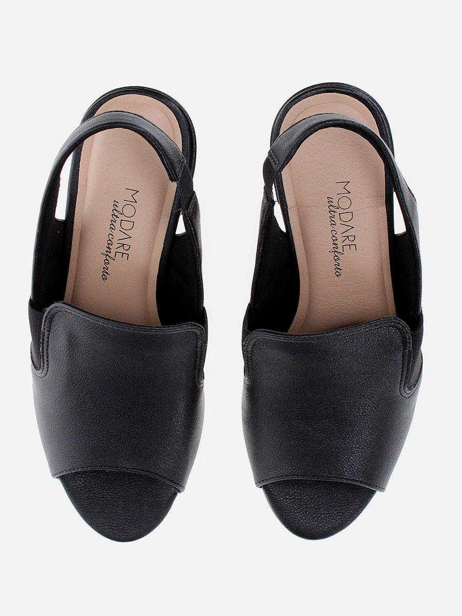 Solid Open Toe Block Heel Shoes