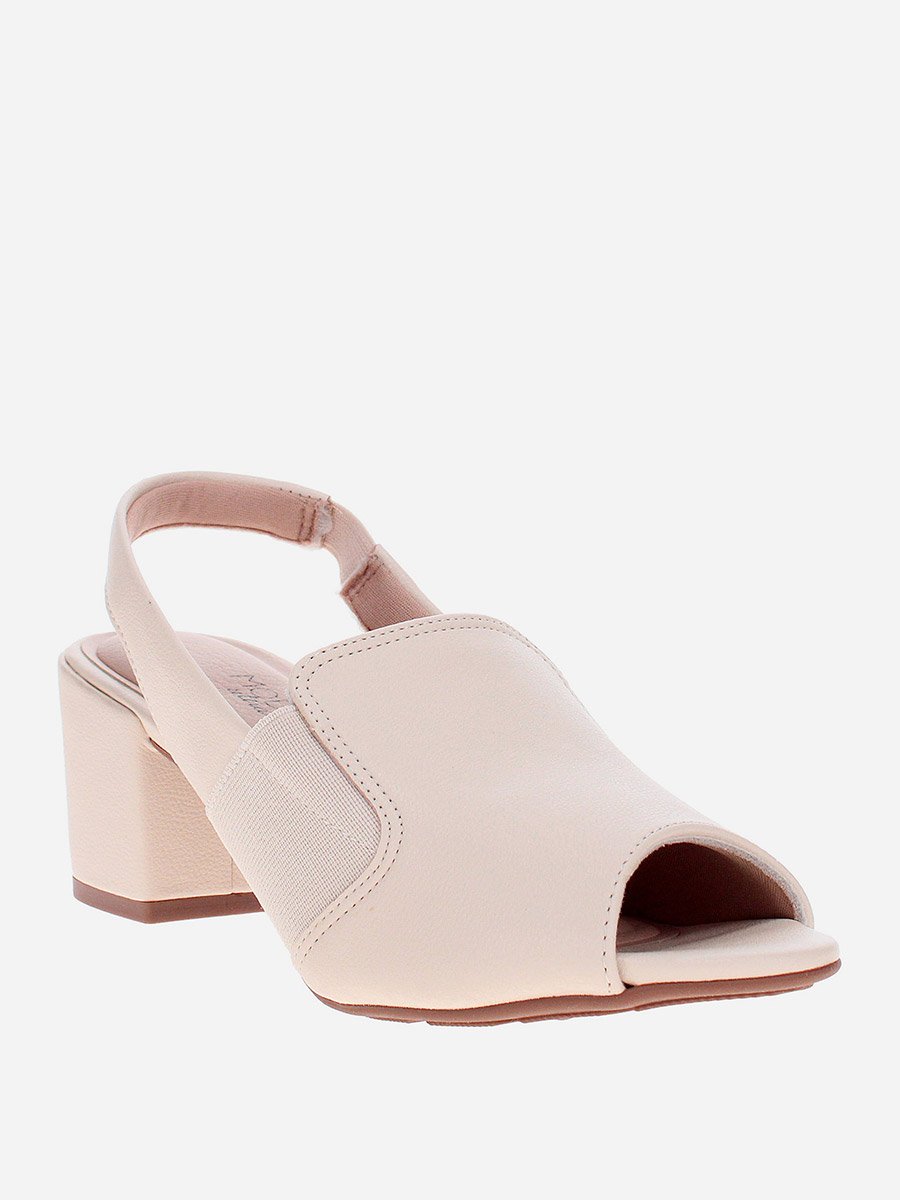 Solid Open Toe Block Heel Shoes