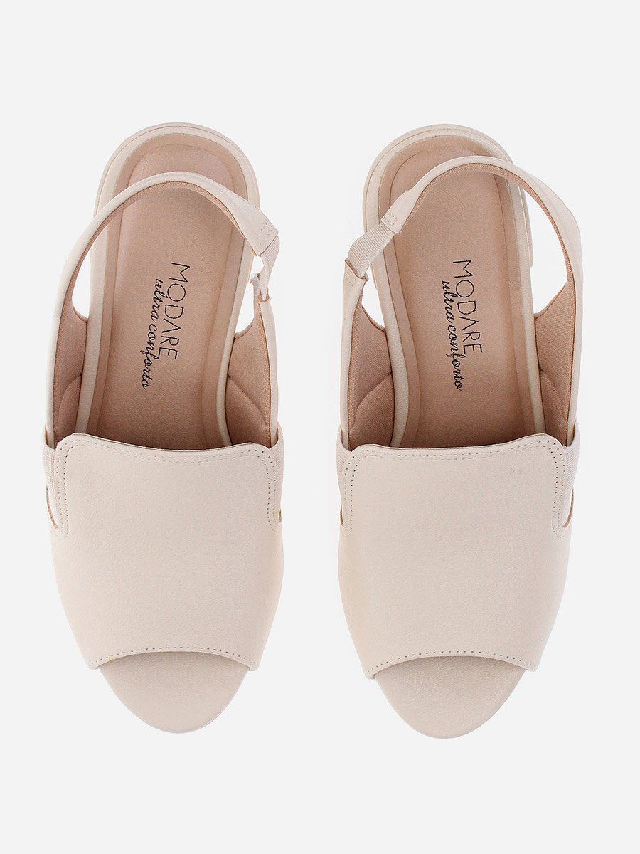 Solid Open Toe Block Heel Shoes