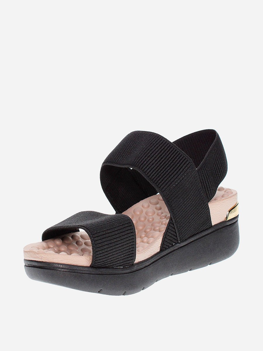 Ankle Elasticated Strap Open Toe Sandals