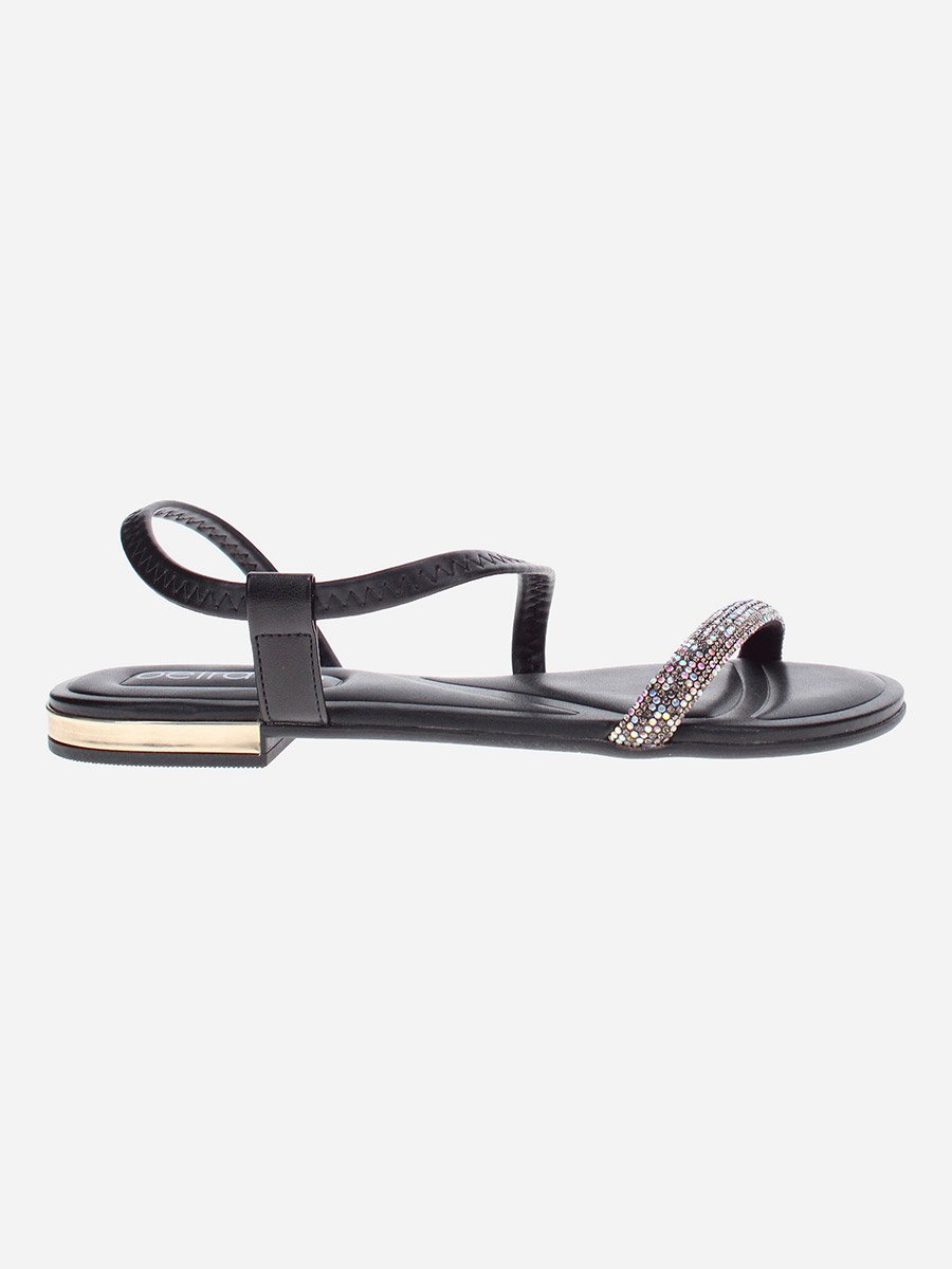 Embellished Open Toe Flat Sandals