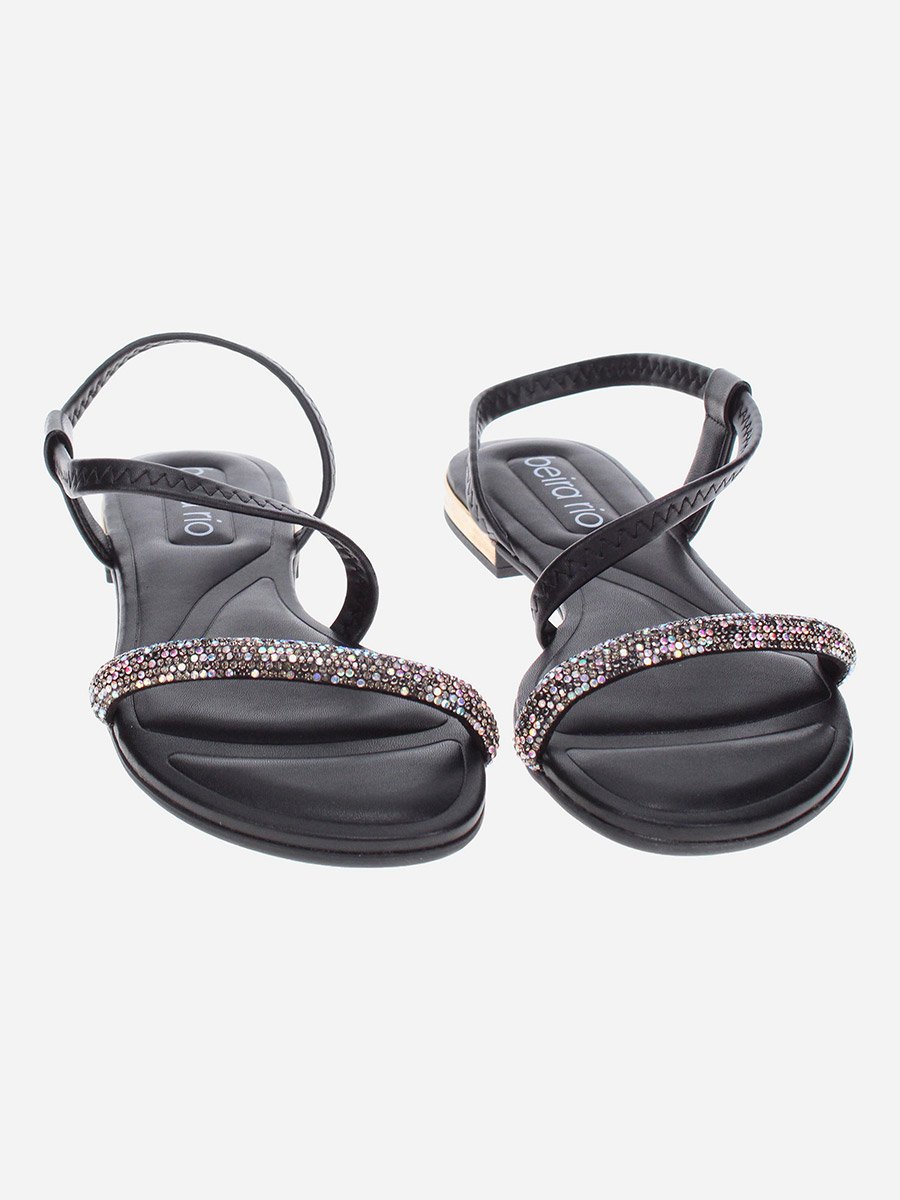 Embellished Open Toe Flat Sandals