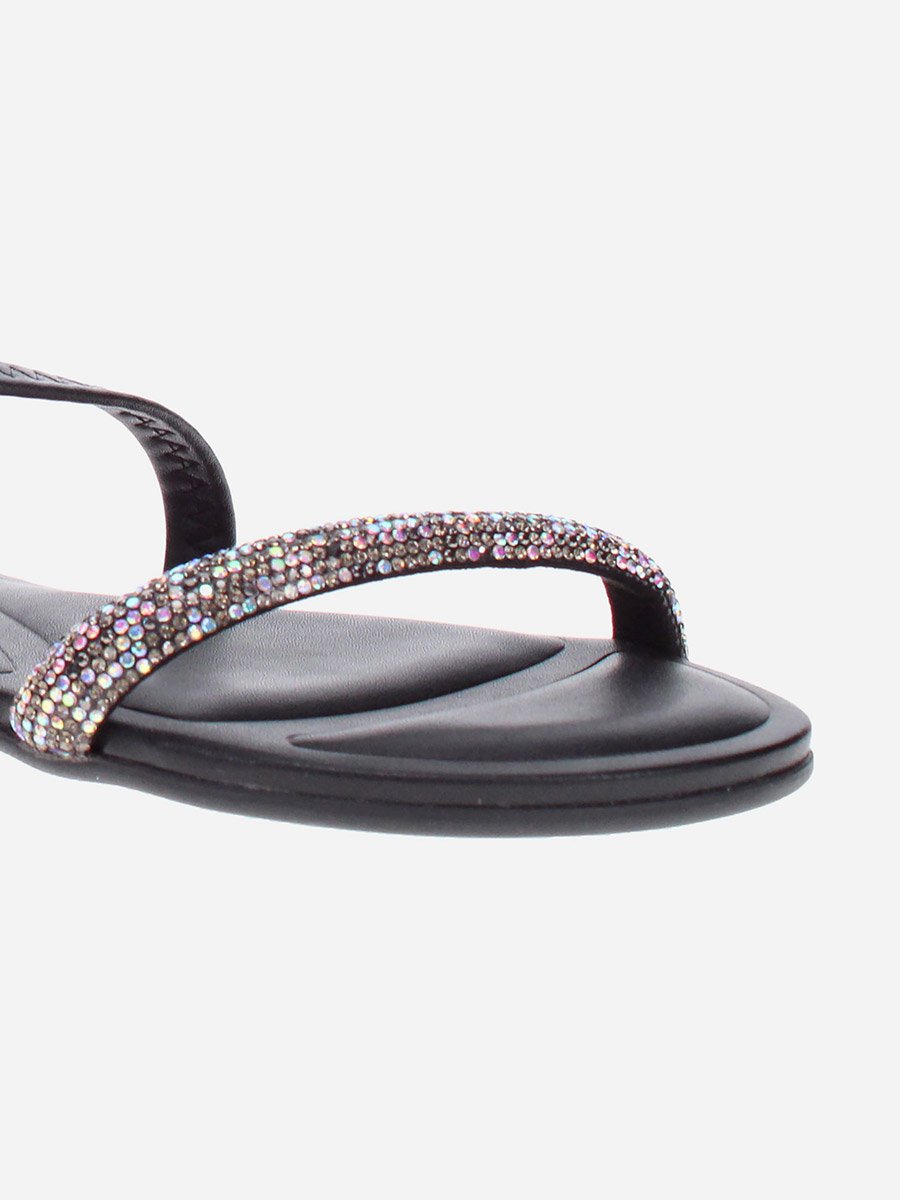 Embellished Open Toe Flat Sandals