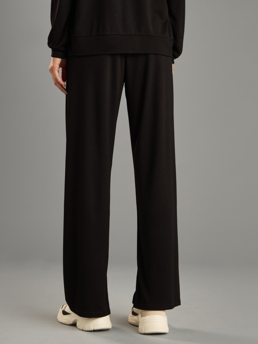 Textured Wide Leg Pants