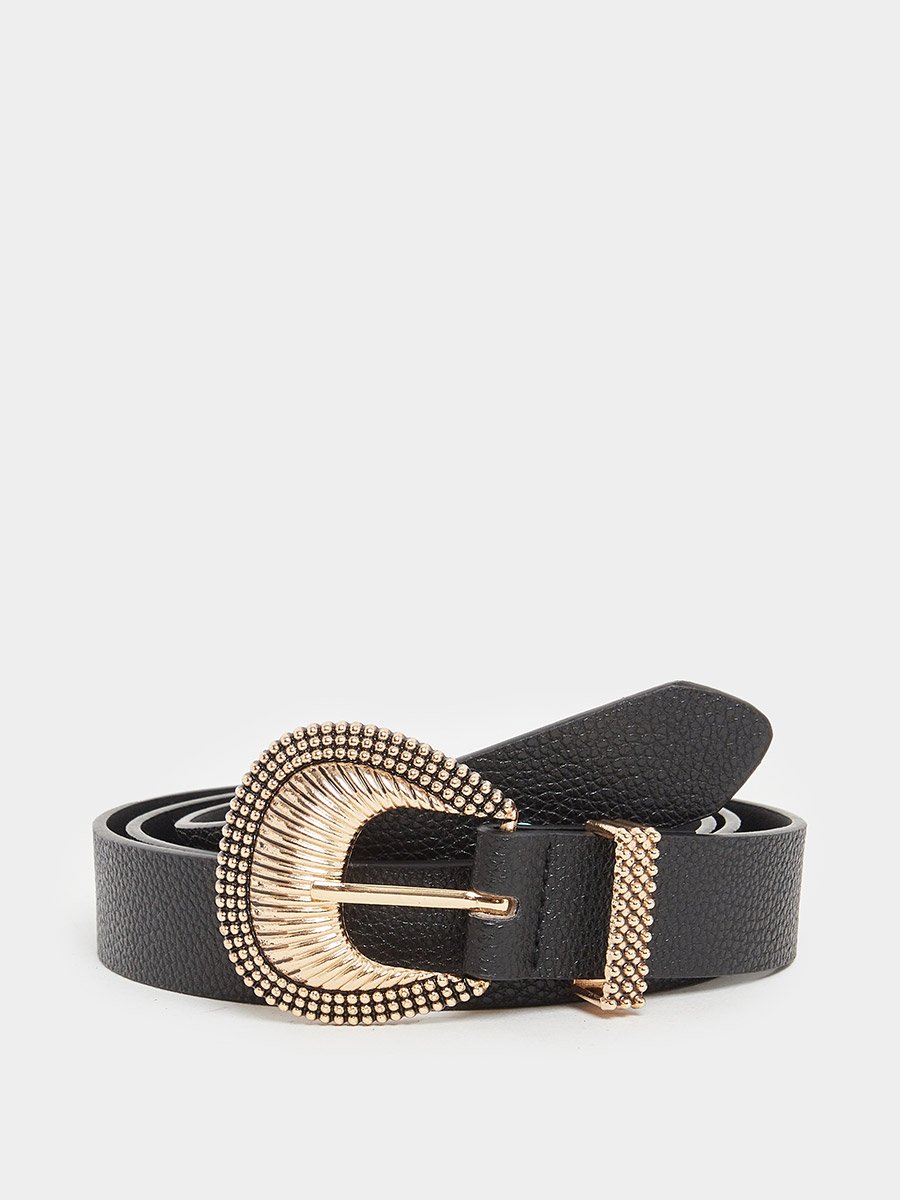 Embossed Buckle Belt