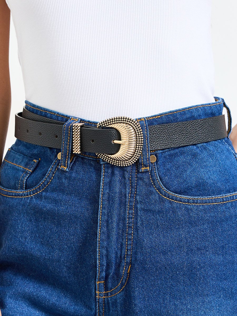 Embossed Buckle Belt