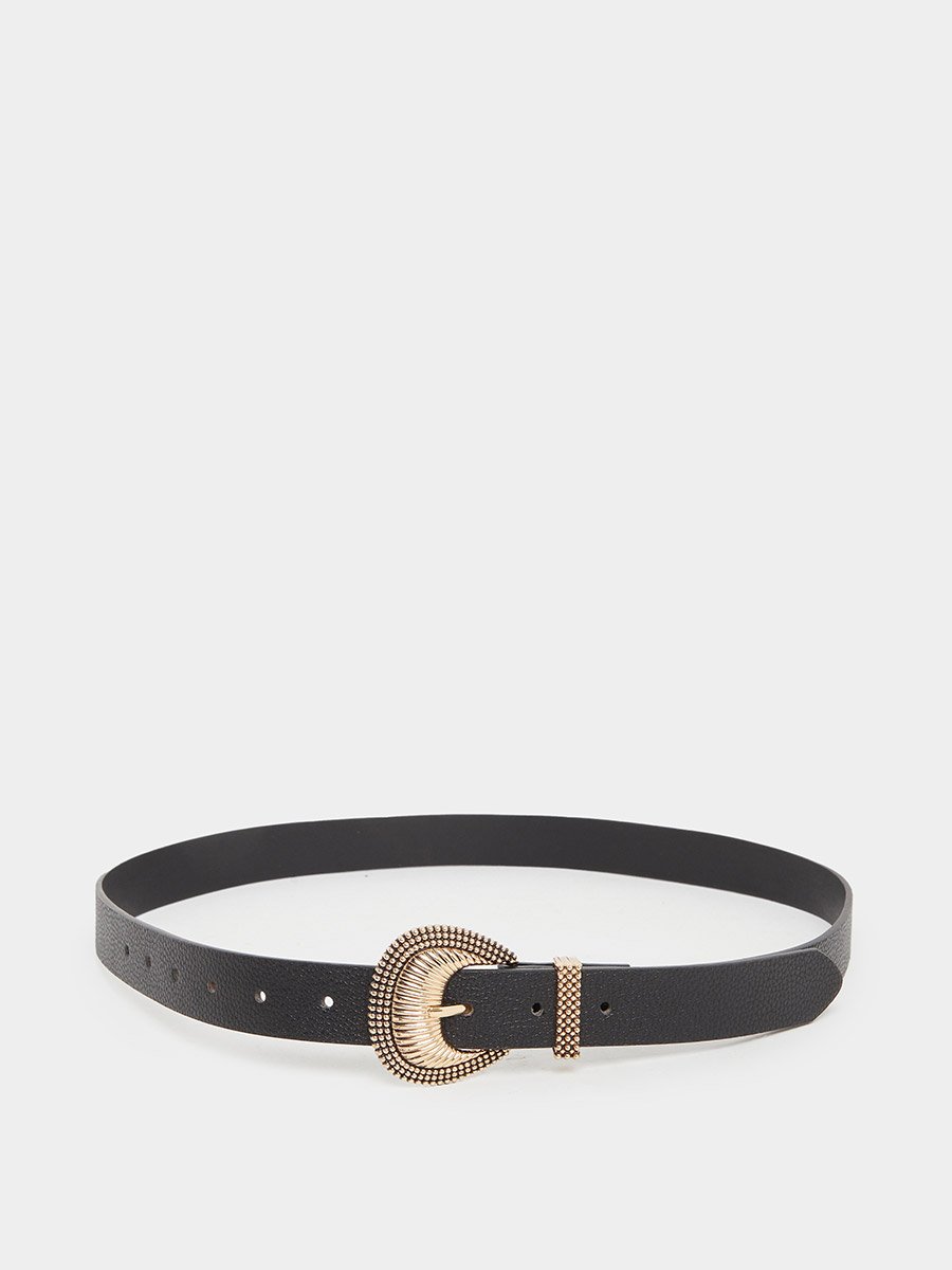 Embossed Buckle Belt