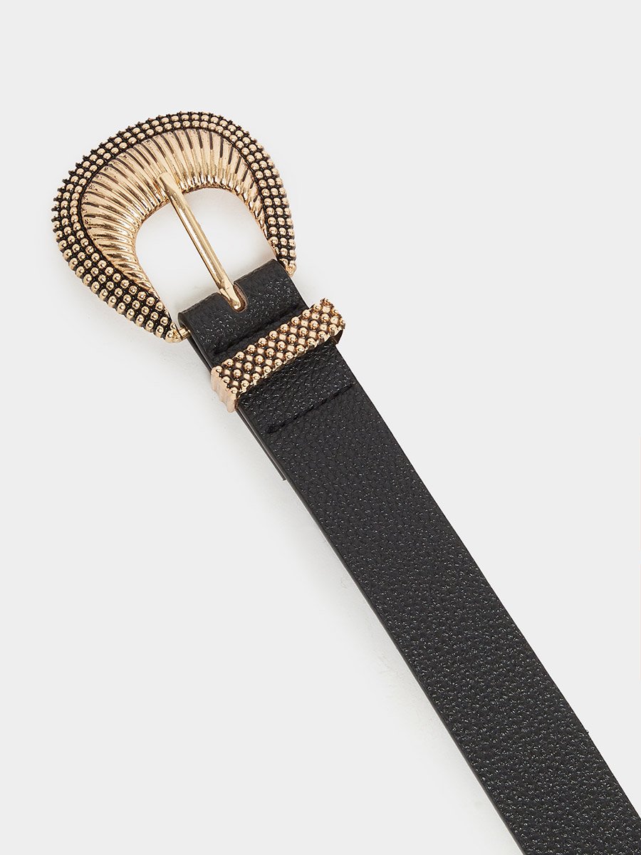 Embossed Buckle Belt