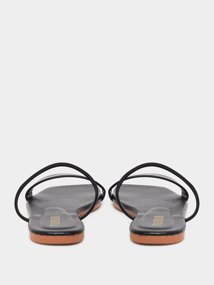 Women Black Flat Sandals