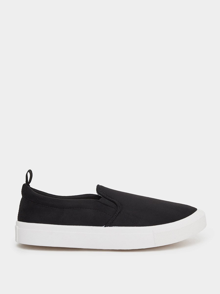 Men Suede Look Slip-On Casual Shoes