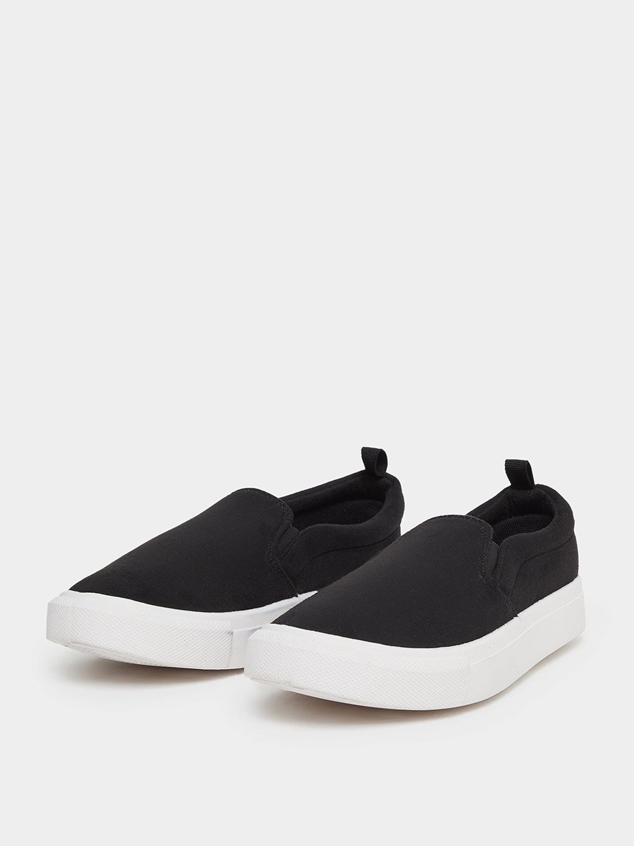 Men Suede Look Slip-On Casual Shoes