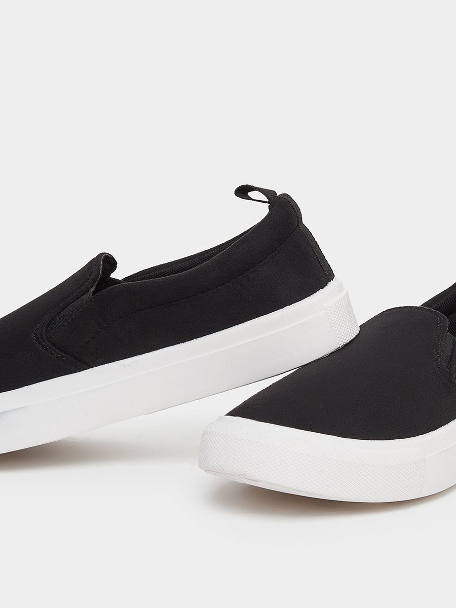 Men Suede Look Slip-On Casual Shoes