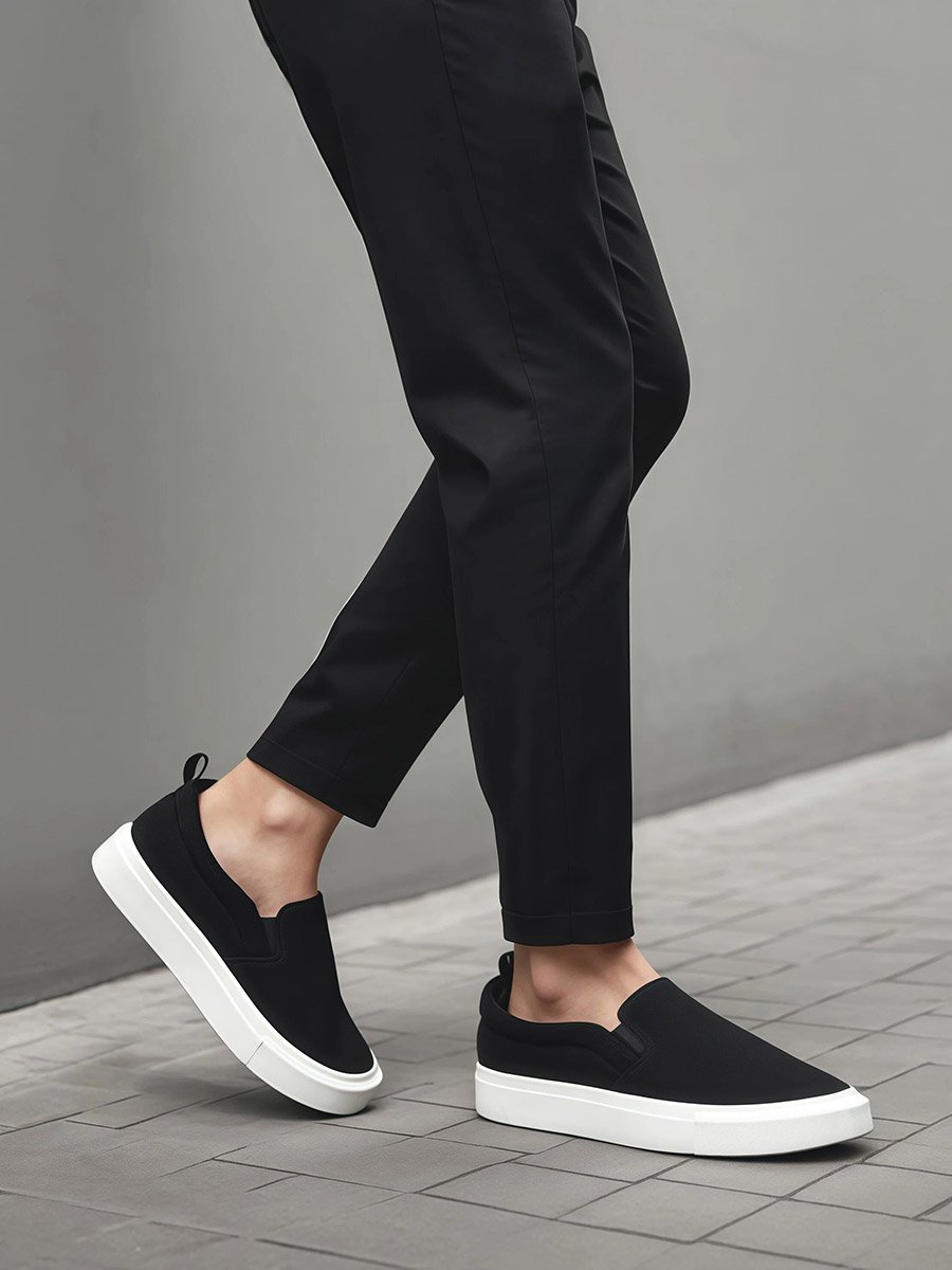 Men Suede Look Slip-On Casual Shoes
