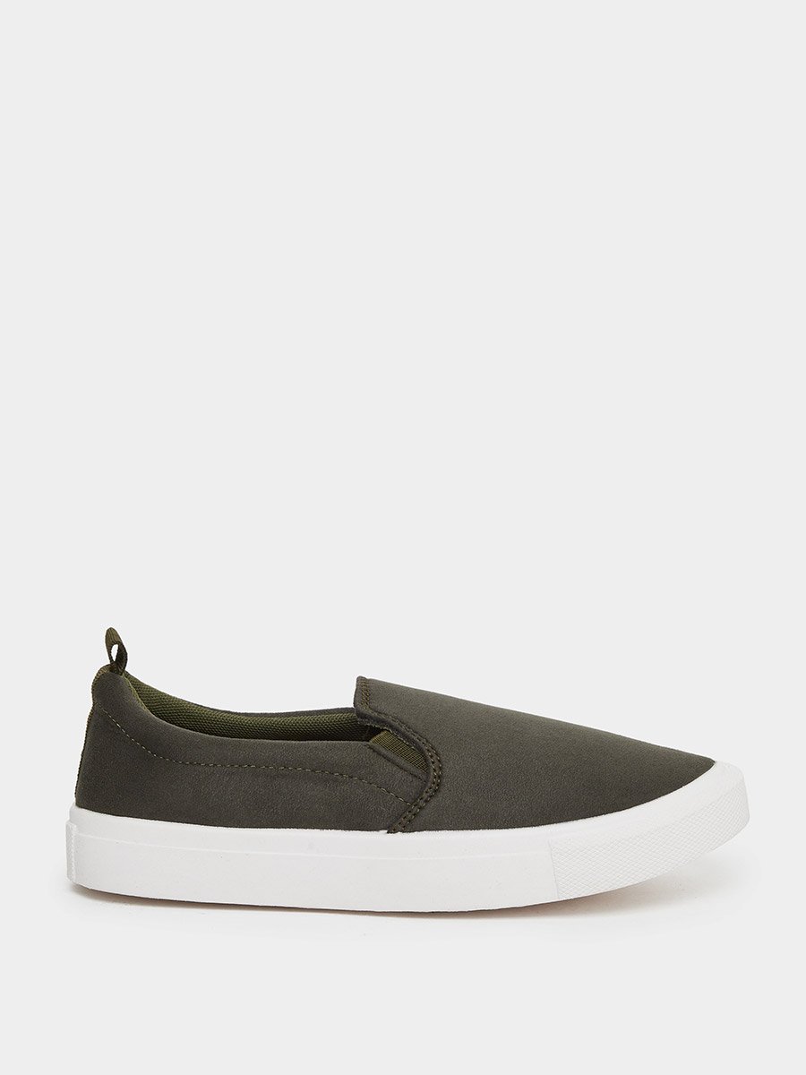 Men Suede Look Slip-On Casual Shoes