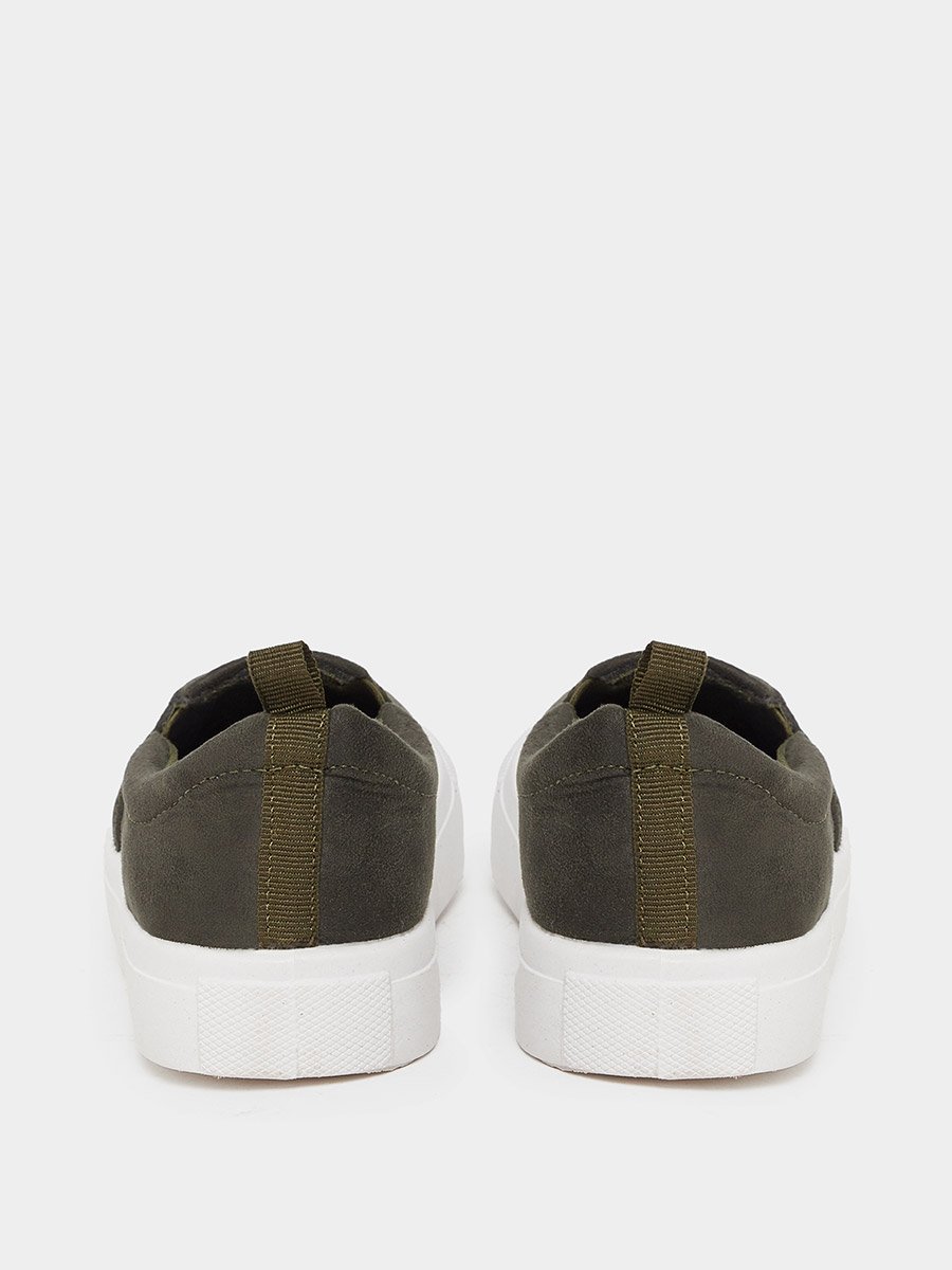 Men Suede Look Slip-On Casual Shoes