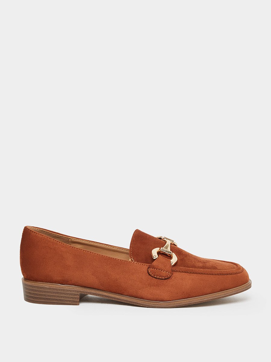 Women Brown Suede Loafers