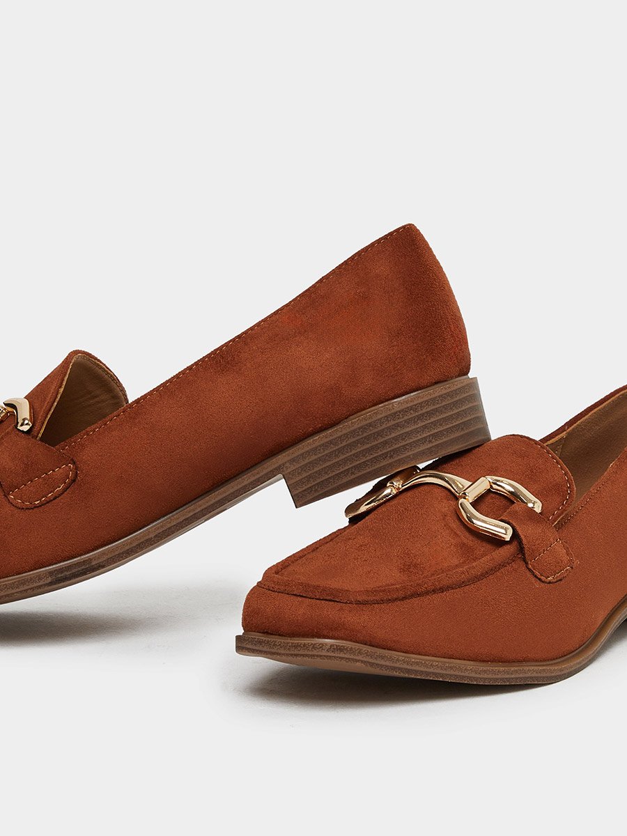 Women Brown Suede Loafers