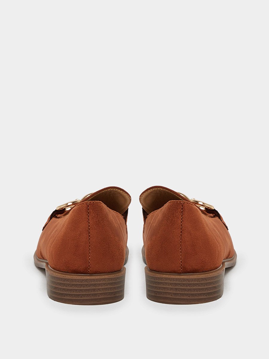Women Brown Suede Loafers