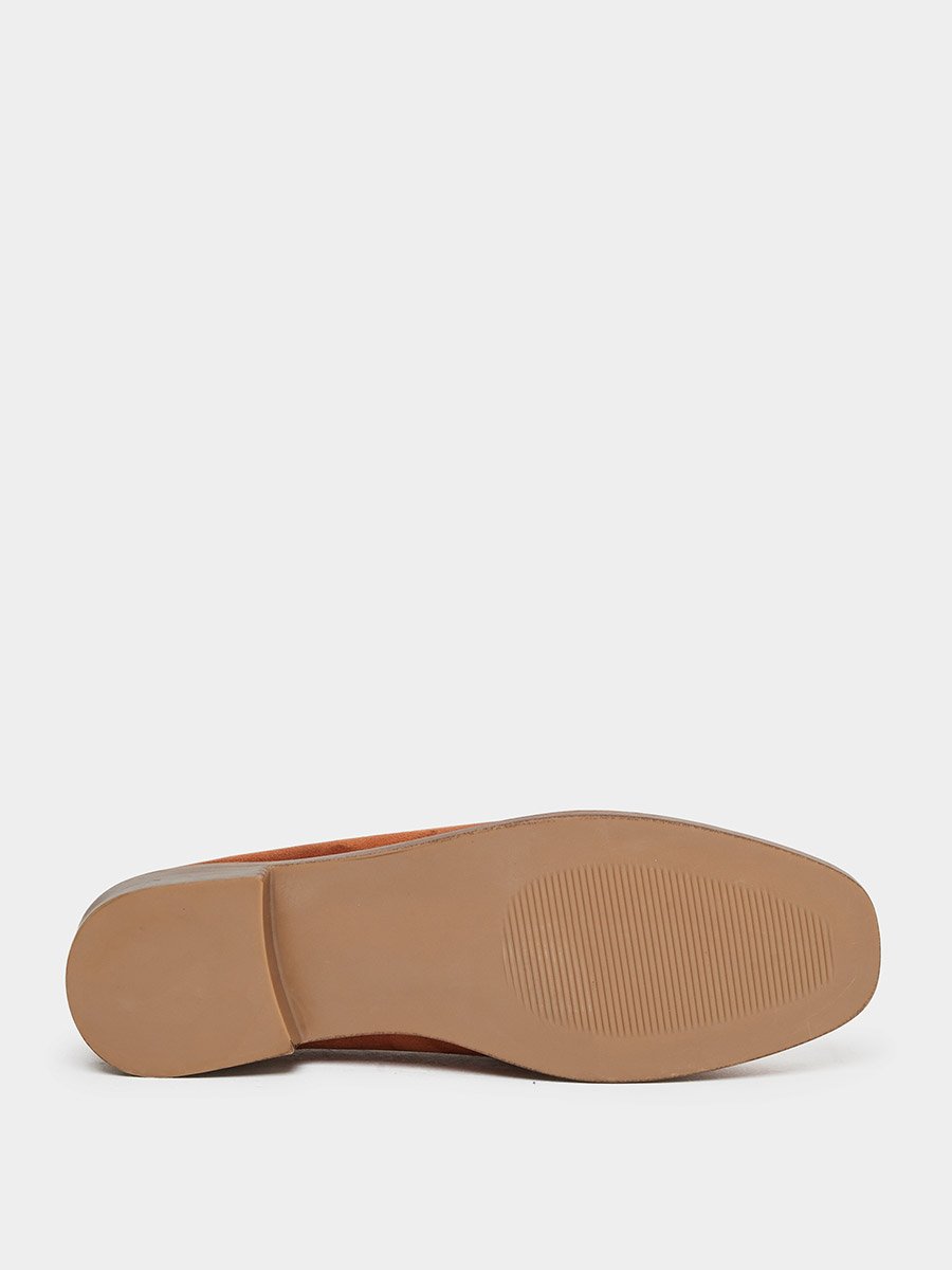 Women Brown Suede Loafers