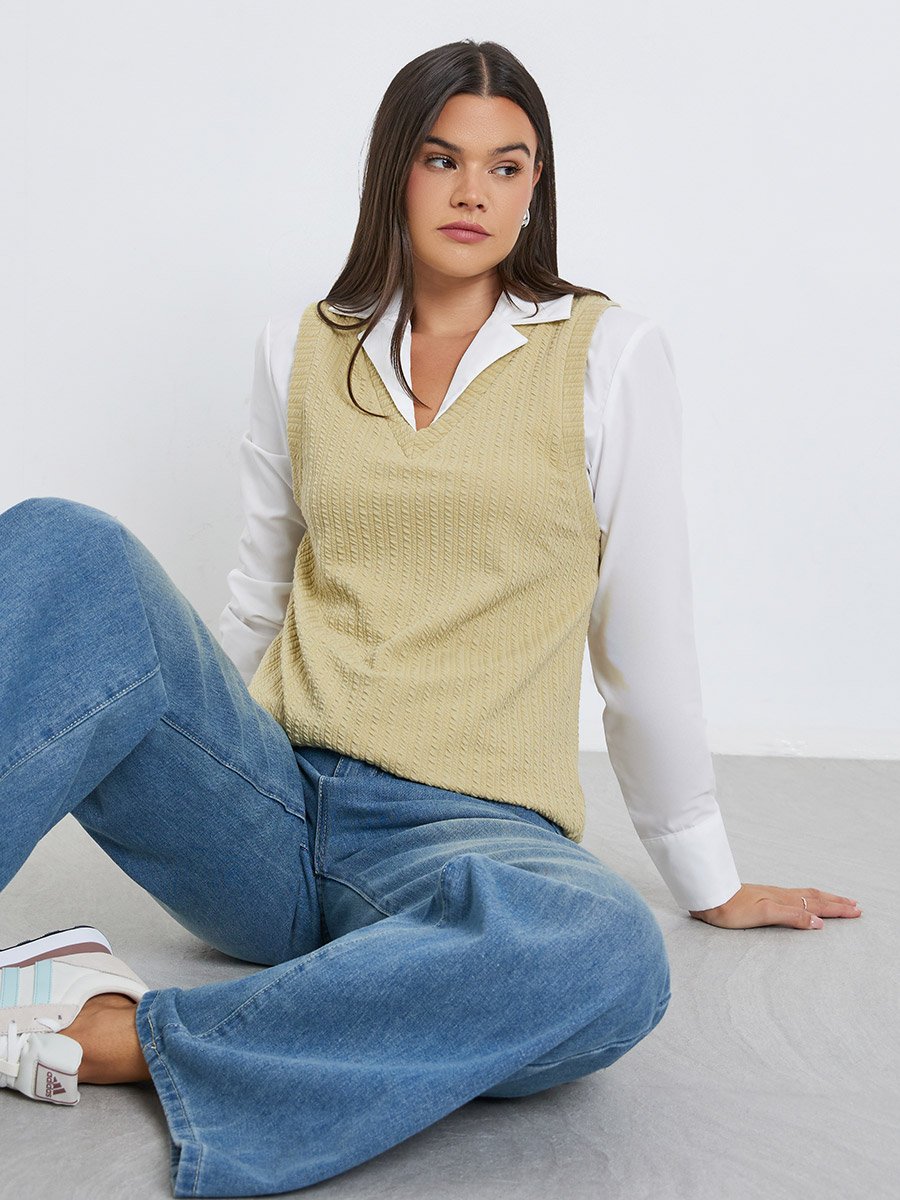 Women Knitted Layering Shirt
