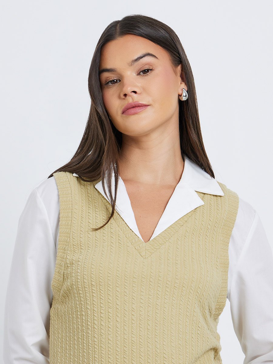 Women Knitted Layering Shirt