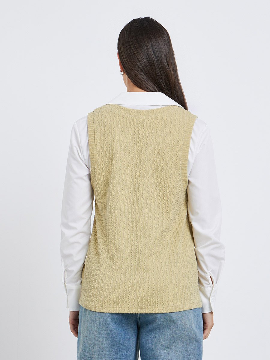 Women Knitted Layering Shirt