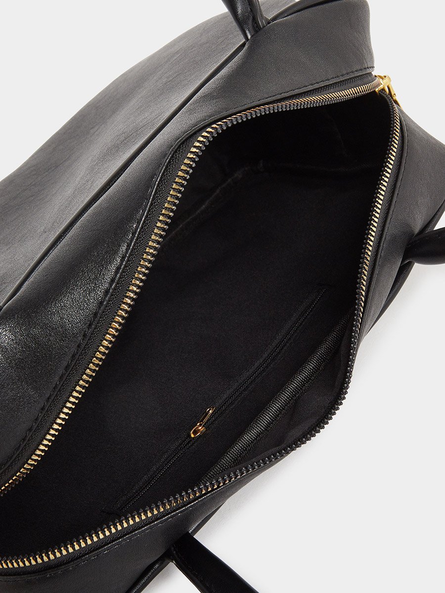 Dual Handle Shoulder Bag with Drop Charm