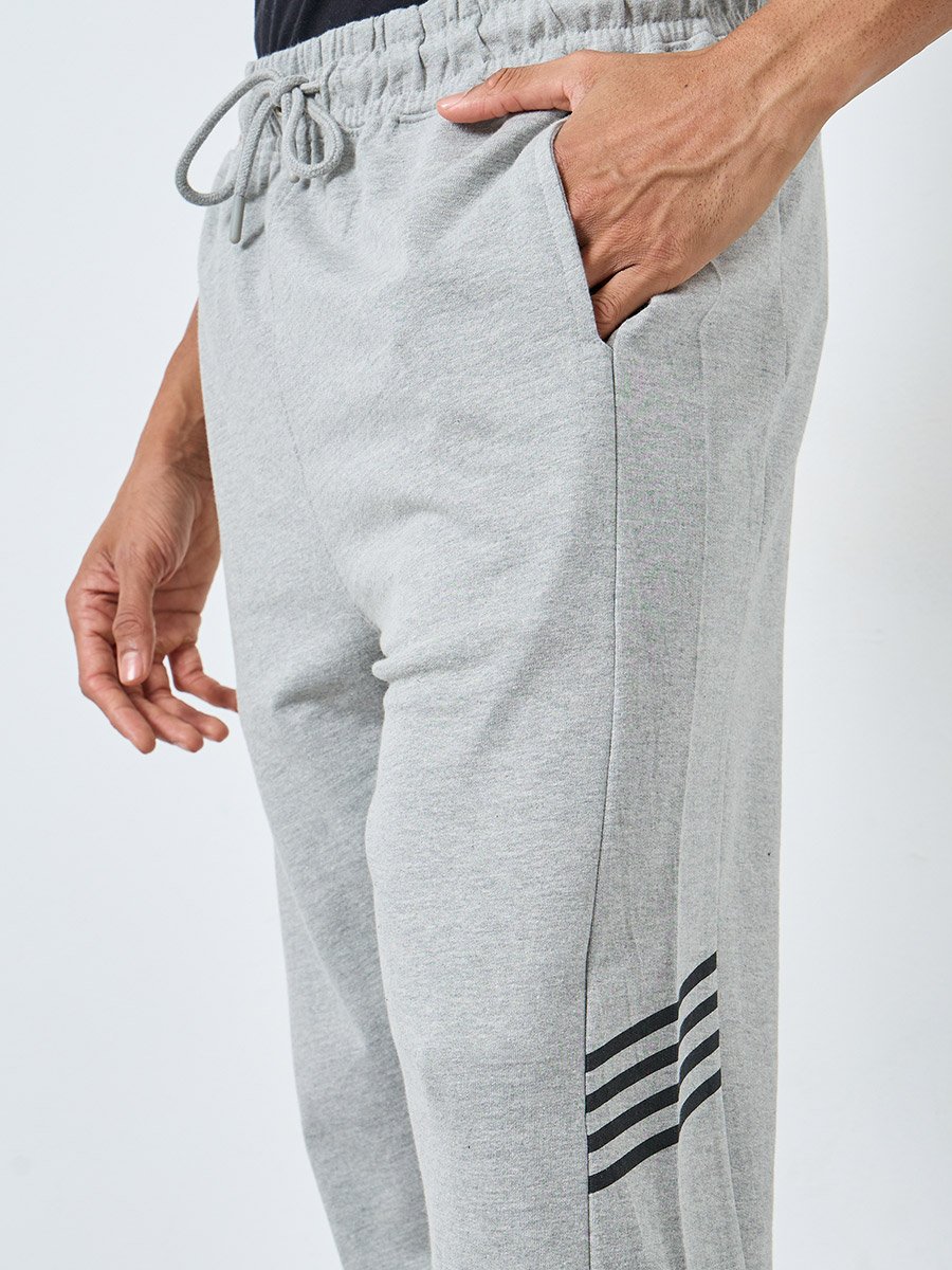 Contrast Stripe Oversized Terry Joggers