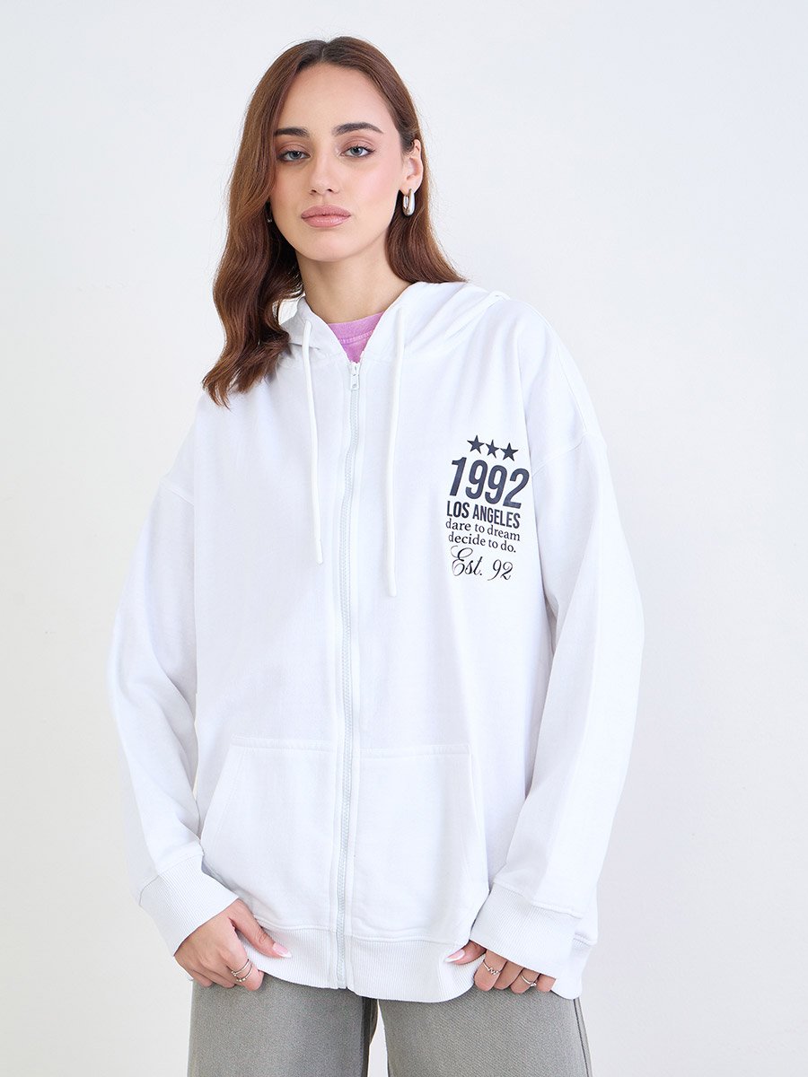 Off White Oversized Hoodie