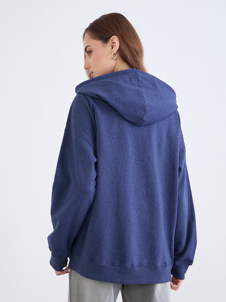 Dark Blue Oversized Hoodie