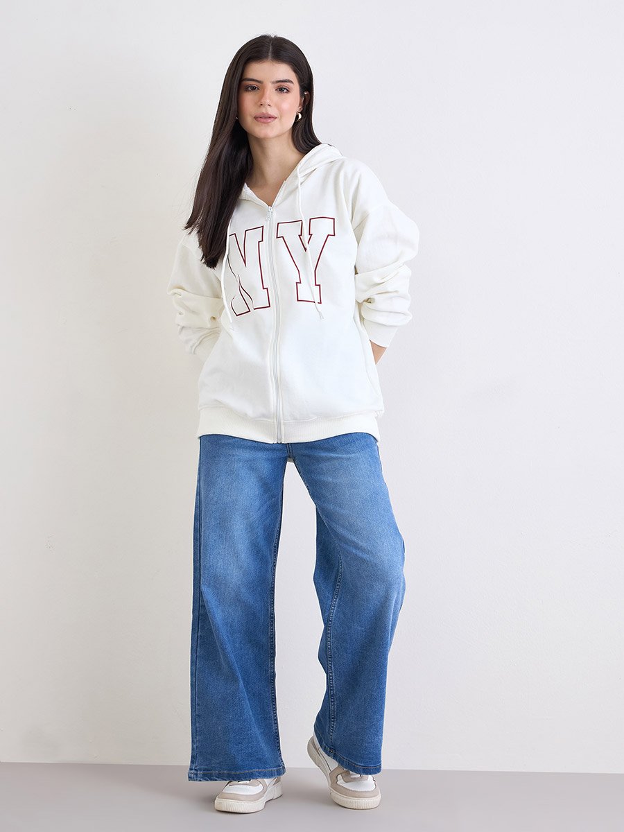 Off-White Longline Oversized Hoodie